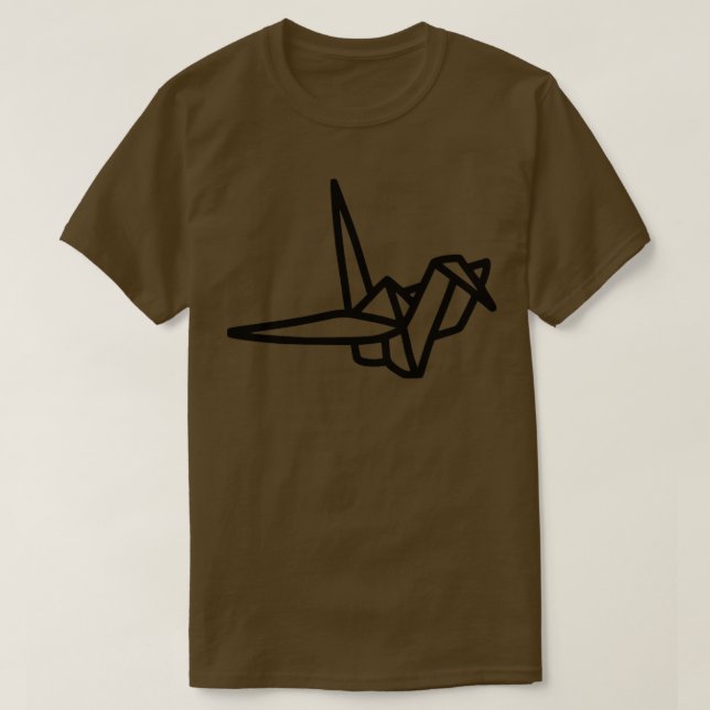 T-shirt Crane Origami japonaise 7 (Design devant)