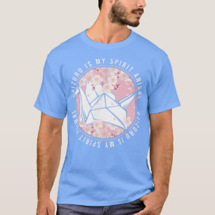T-shirt Crane Papier Origami Sakura Orizuru Est Mon Esprit