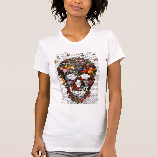 T-shirt Crâne papillon (Devant)