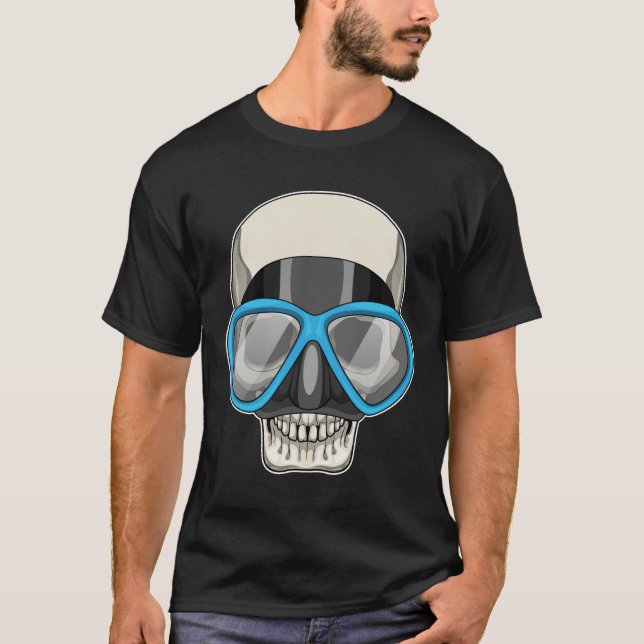 T-shirt Crâne Pnage lunettes de natation (Devant)