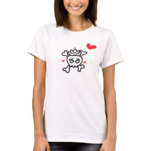 Crâne princesse avec coeur