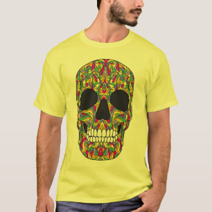 T-shirt Crâne psychédélique