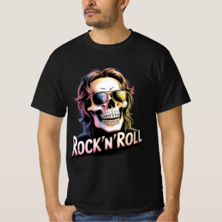 T-shirt Crâne Rock'nRoll de Zombi Rocker