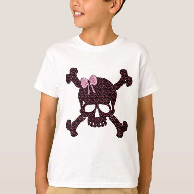 T-shirt Crâne rose étoile (Devant)