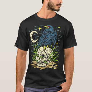 T-shirt Crâne supérieur du corbeau