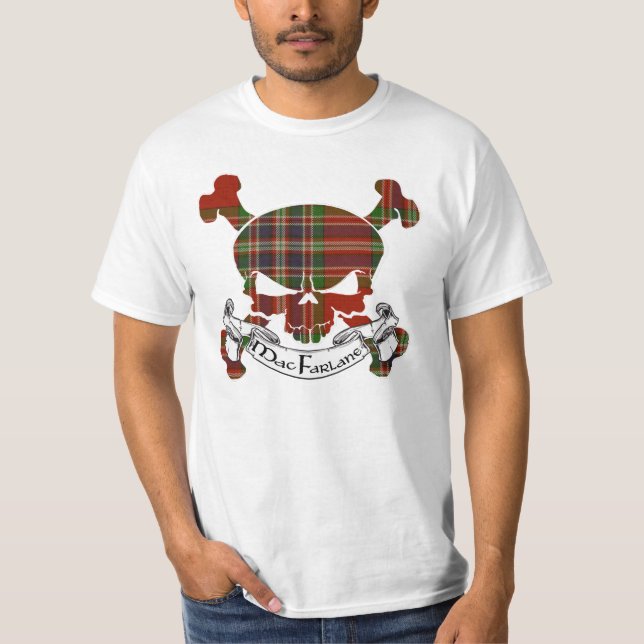 T-shirt Crâne Tartan MacFarlane (Devant)