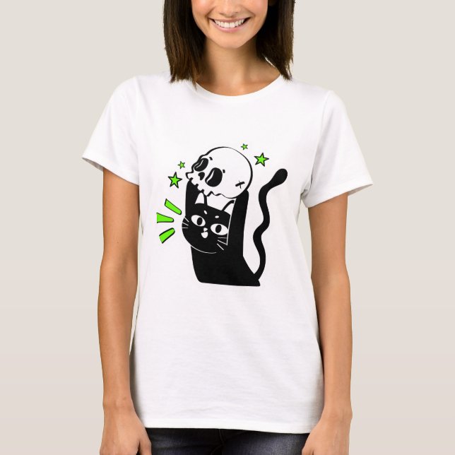 T-shirt Crâne Toss Kitty Tee (Devant)