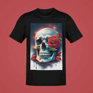 T-shirt Crânes avec serpents ou collection d'art couleur R