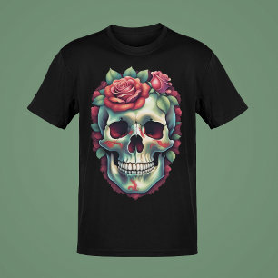 T-shirt Crânes avec serpents ou collection d'art couleur R