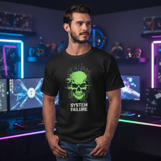 T-Shirt Crânes de jeu Cyberpunk | Crâne de joueur