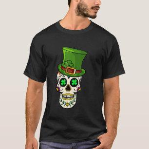 T-shirt Crânes de sucre irlandais Paddys Jour de la Saint 