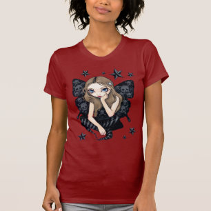 T-shirt Crânes et chemise féerique gothique d'étoiles