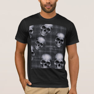 T-shirt Crânes LITES EXISTENTIELLES Sur Tartan 1b