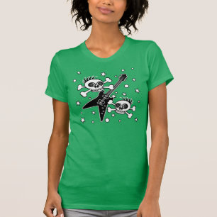 T-shirt Crânes métalliques lourds