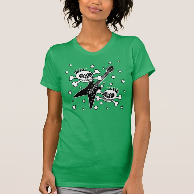 T-shirt Crânes métalliques lourds (Devant)