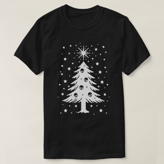 T-shirt Crânes Pour Arbre De Noël (Design devant)