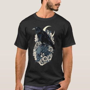 T-shirt Crânes Roses Vache Gothique Occulte Emo Satanique