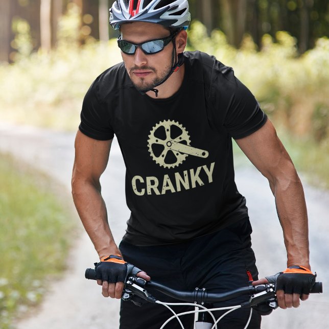 T-shirt Cranky  Funny cycling (Créateur téléchargé)