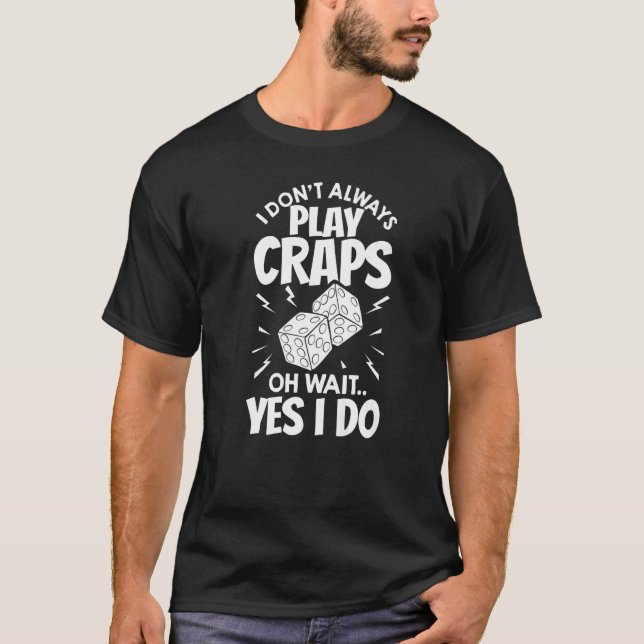 T-shirt Craps Table Crapshot Stratégie Règles Jeu Dice (Devant)