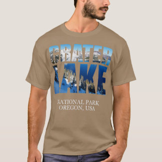 T-shirt Crater Lake National Park  Oregon Hiking Camping G
