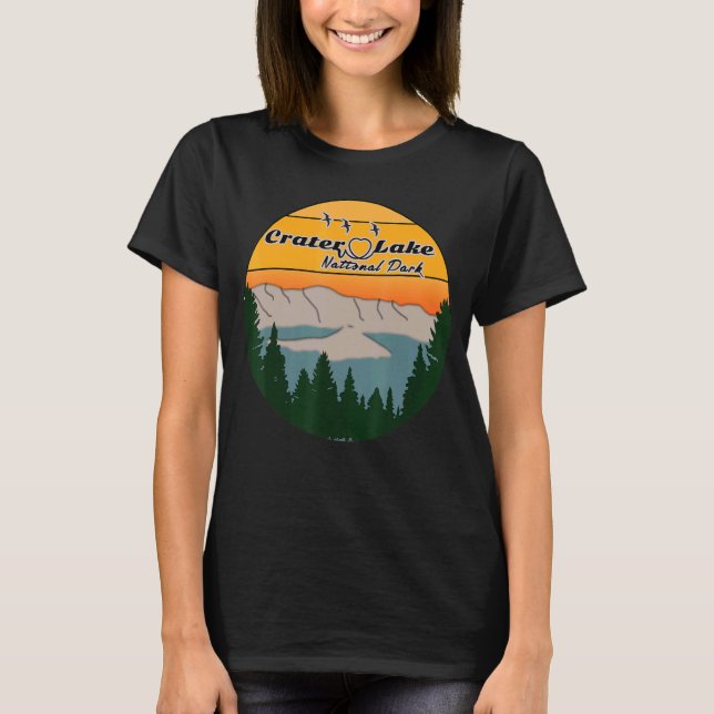 T-shirt Crater Lake National Park Oregon Visiteur Tourisme (Devant)