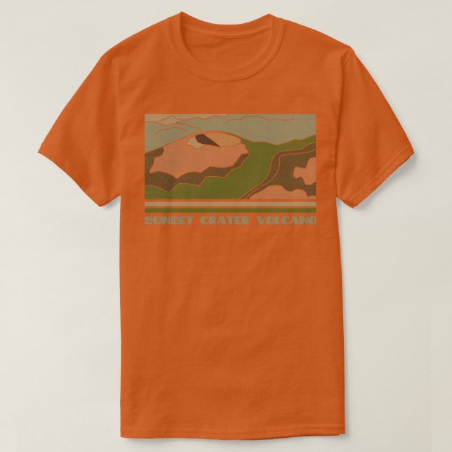 T-shirt Cratère du soleil Volcan Monument National Nature  (Design devant)