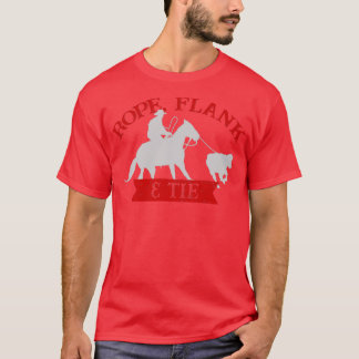 T-shirt Cravate de la corde Flank Calf Roping TieDown Ropi