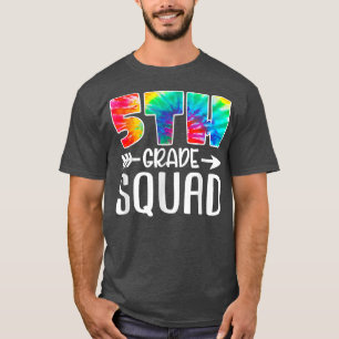 T-shirt Cravate de l'équipe de 5e année Tie Dye Retour à l