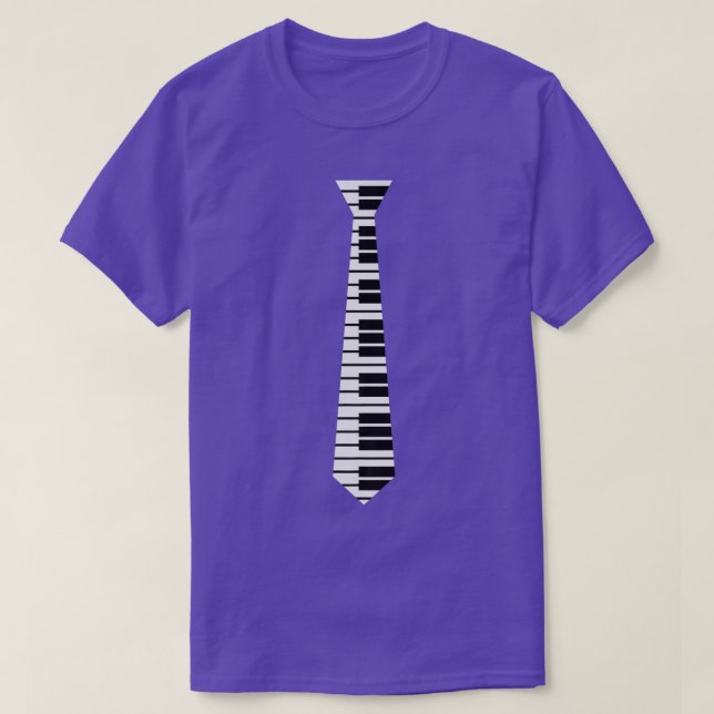 T-shirt cravate De Piano Des Années 80 Pour Clavier De Pro (Design devant)