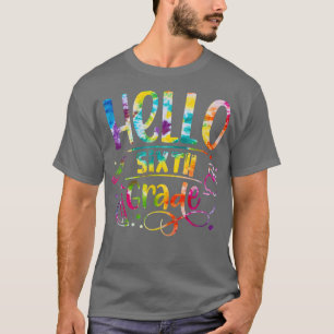T-shirt Cravate Die Bonjour 6e année Retour à l'école Ense
