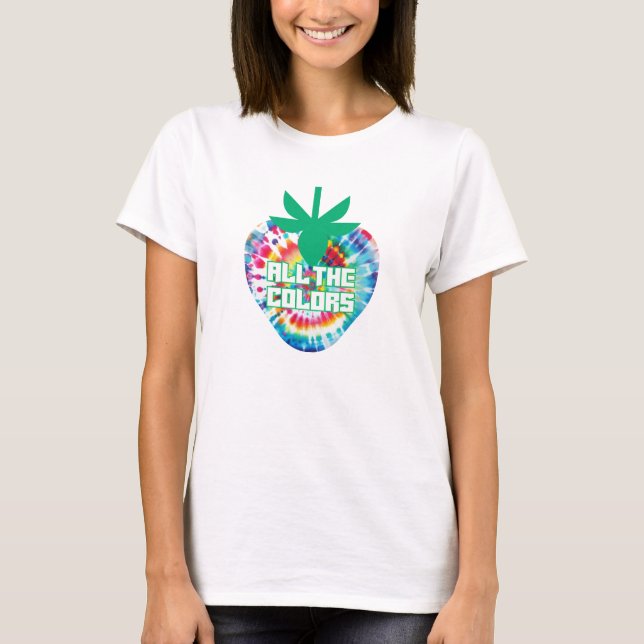 T-shirt Cravate-Dye Retro Été Design (Devant)