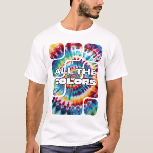 T-shirt Cravate-Dye Retro Temps funky