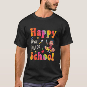 T-shirt Cravate Mourir Heureux Premier Jour D'Enseignants 