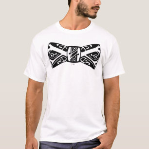 T-shirt Cravate noir et blanc