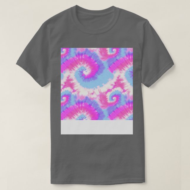 T-shirt Cravate rose rétro teinte (Design devant)