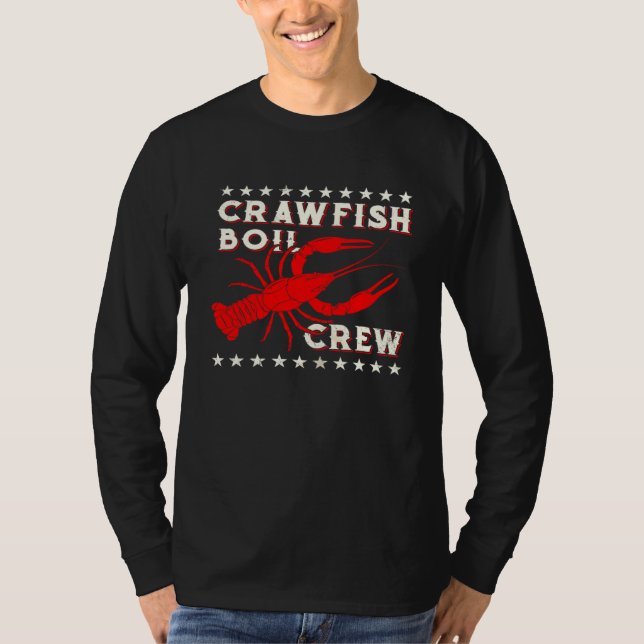 T-shirt Crawfish Boil Crew  Cajun  For Men Mardi Gras (Devant)