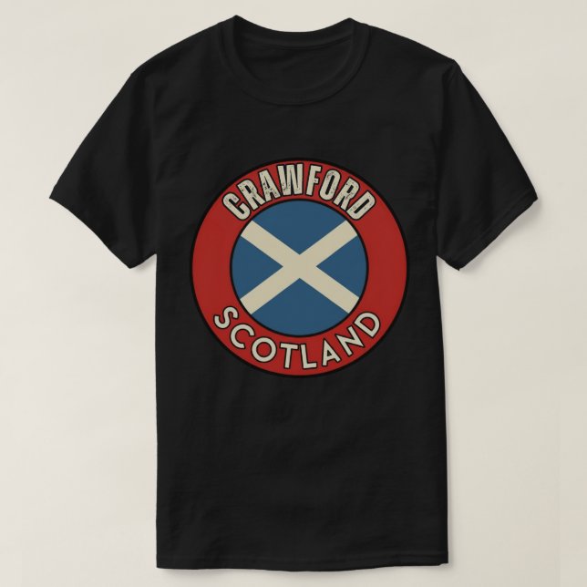 T-shirt Crawford, Écosse (Design devant)