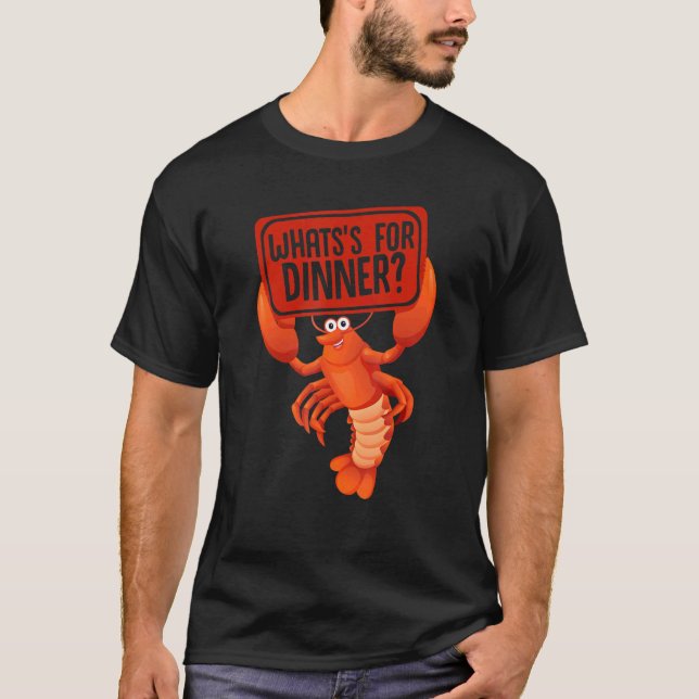 T-shirt Crayfish  Crawfish Boil What's For Dinner Seafood (Devant)