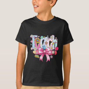 T-shirt Crayon B prépa Enseignant Professeur Rose Floral C