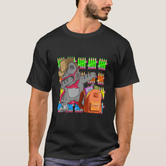 T-shirt crayon chat dabbing plus intelligent étudiant 100