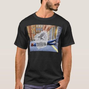 T-shirt Crayon contre l'appareil-photo - corneille