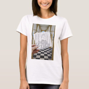 T-shirt Crayon contre l'appareil-photo - échec et mat