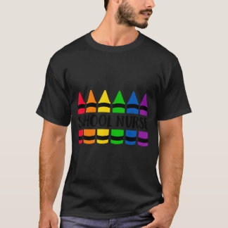 T-shirt Crayon Crayon Infirmière scolaire Enseignant