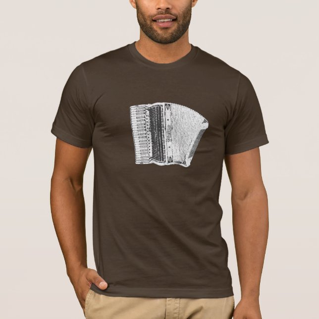 T-shirt Crayon d'accordéon de Pietro (Devant)