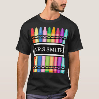 T-shirt Crayon Enseignant Retour À L'École Chemise