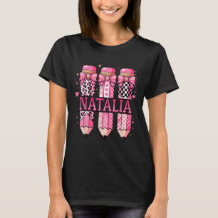 T-shirt Crayon personnalisé Natalia Retour à l'école 