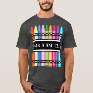 T-shirt Crayon Professeur Retour À L'École Chemise_1