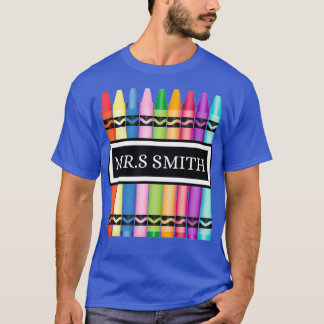 T-shirt Crayon Professeur Retour À L'École Chemise_2