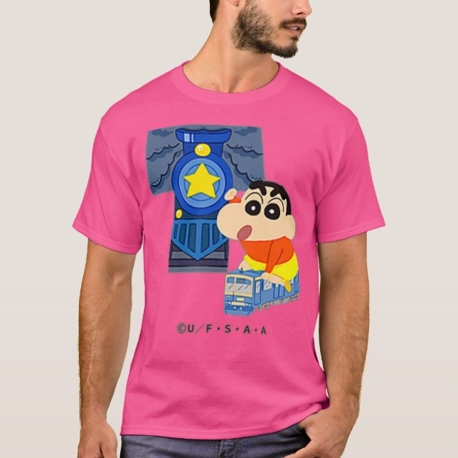 T-shirt Crayon Shin-chan FUN STUDY A to Z T one (Devant)