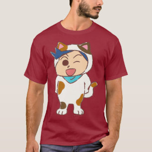 T-shirt Crayon Shin-chan Kitten Play party Kazama-kun